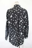 画像2: COMME des GARCONS / ＦＩＬＩＰ　ＰＡＧＷＳＫＩプリント長袖シャツ S 黒Ｘ白 I-26-07-29-022-bl-SA-ZI (2)