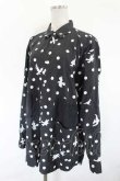 画像3: COMME des GARCONS / ＦＩＬＩＰ　ＰＡＧＷＳＫＩプリント長袖シャツ S 黒Ｘ白 I-26-07-29-022-bl-SA-ZI (3)