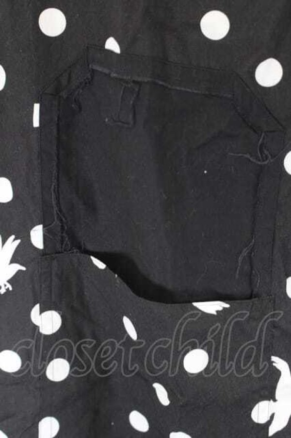 画像4: COMME des GARCONS / ＦＩＬＩＰ　ＰＡＧＷＳＫＩプリント長袖シャツ S 黒Ｘ白 I-26-07-29-022-bl-SA-ZI (4)