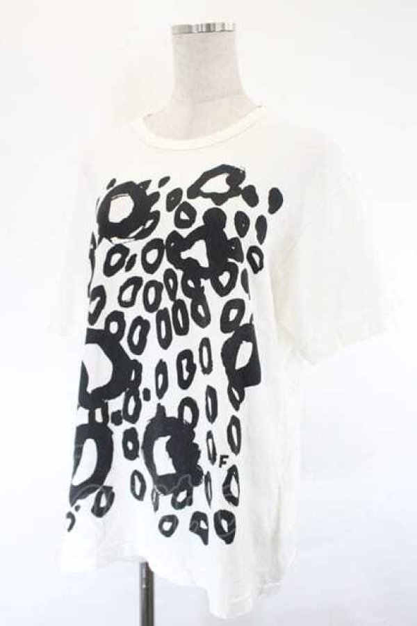 画像3: COMME des GARCONS / まるプリントＴシャツ L 白Ｘ黒 I-26-07-29-003-to-SA-ZI (3)