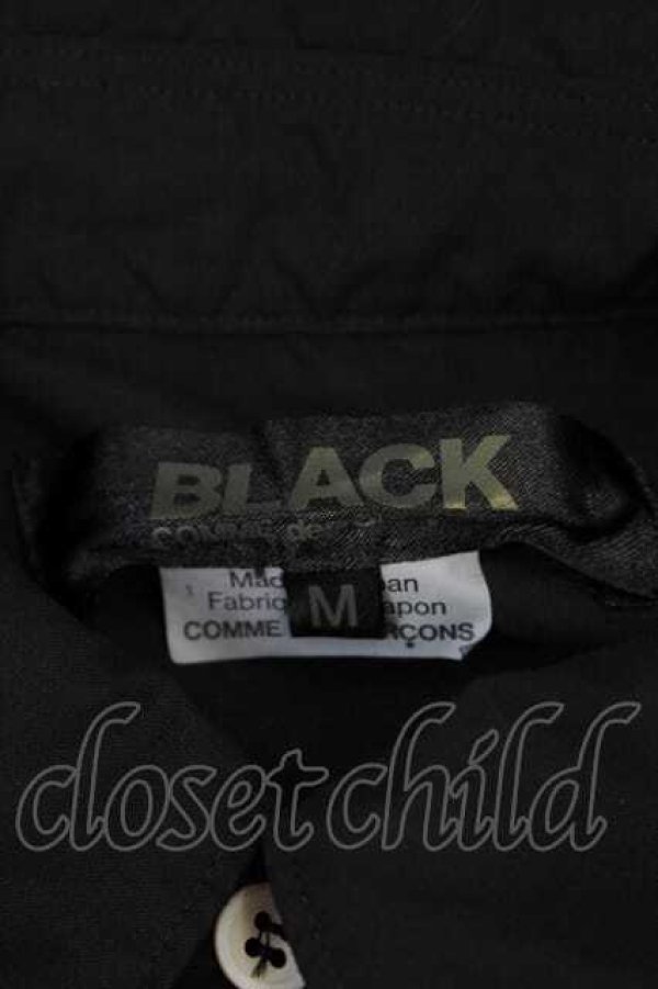 画像6: COMME des GARCONS / ２カラーデザイン長袖シャツ M 黒Ｘ白 I-26-07-29-023-bl-SA-ZI (6)