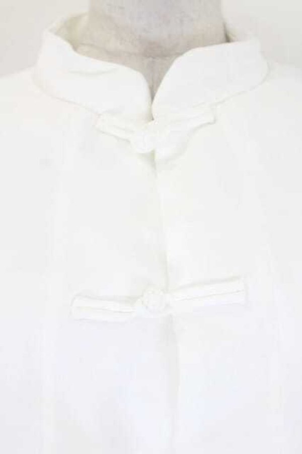 画像4: COMME des GARCONS / チャイナシャツジャケット S 白 I-26-07-29-024-jc-SA-ZI (4)