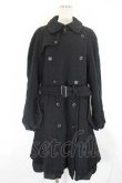 画像1: COMME des GARCONS / ウール縮絨トレンチコート S 黒 I-26-07-29-026-co-SA-ZI (1)