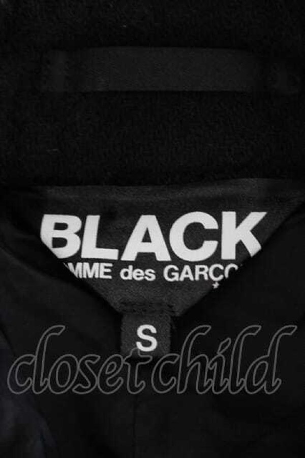 画像7: COMME des GARCONS / ウール縮絨トレンチコート S 黒 I-26-07-29-026-co-SA-ZI (7)