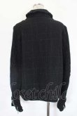 画像2: COMME des GARCONS / ラメチェックブルゾン M 黒Ｘラメ I-26-07-29-027-jc-SA-ZI (2)