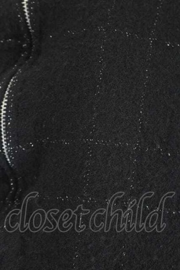 画像4: COMME des GARCONS / ラメチェックブルゾン M 黒Ｘラメ I-26-07-29-027-jc-SA-ZI (4)
