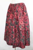 画像3: COMME des GARCONS / ラメフラワー総柄スカート  黒Ｘ赤 I-26-07-29-028-sk-SA-ZI (3)