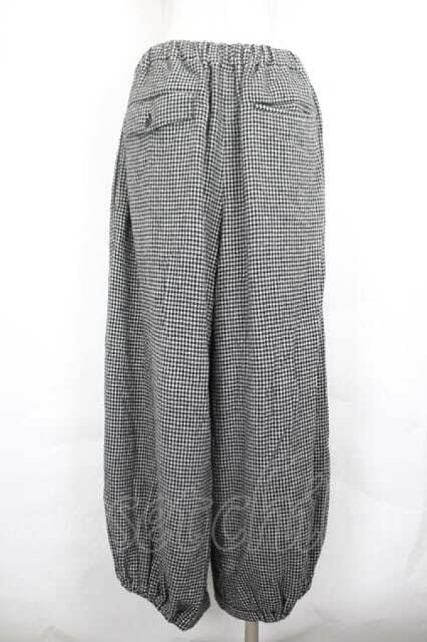 画像2: COMME des GARCONS / 千鳥柄パンツ S 黒Ｘ白 I-26-07-29-031-pa-SA-ZI (2)