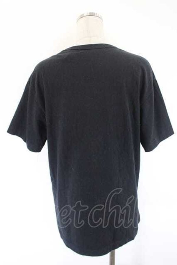 画像2: COMME des GARCONS / ドットリボンプリントＴシャツ L 黒Ｘ白 I-26-07-29-004-to-SA-ZI (2)