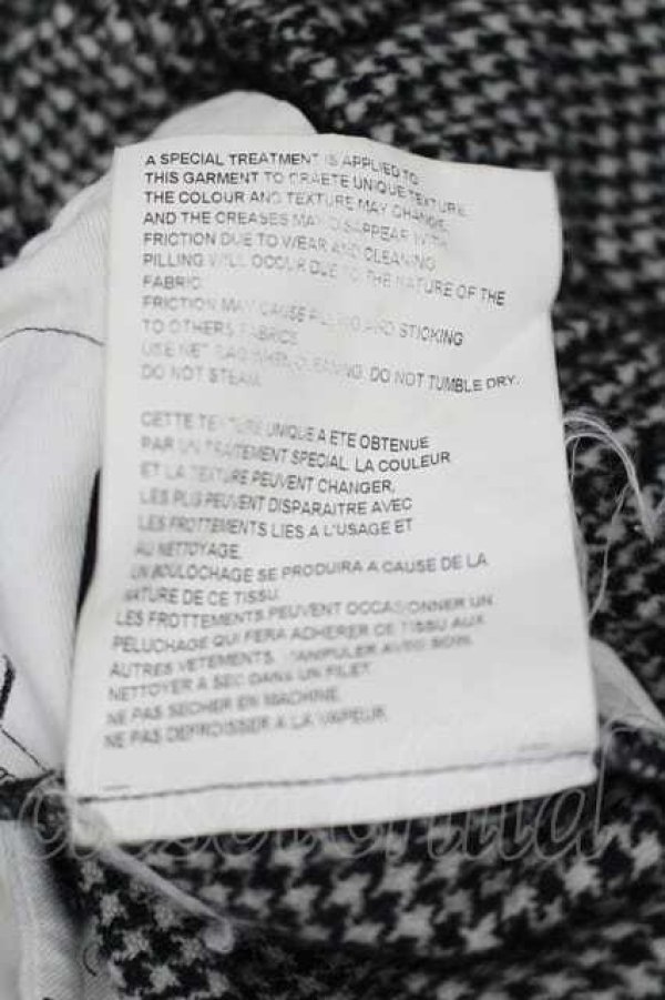 画像5: COMME des GARCONS / 千鳥柄パンツ S 黒Ｘ白 I-26-07-29-031-pa-SA-ZI (5)
