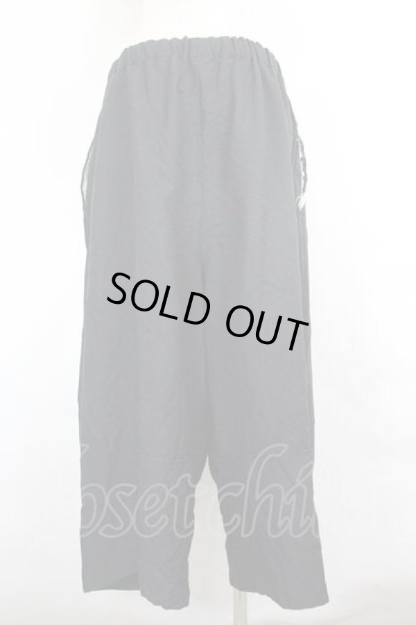 画像2: COMME des GARCONS / 白ポケットデザインパンツ L 黒Ｘ白 I-26-07-29-032-pa-SA-ZI (2)