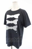 画像3: COMME des GARCONS / ドットリボンプリントＴシャツ L 黒Ｘ白 I-26-07-29-004-to-SA-ZI (3)