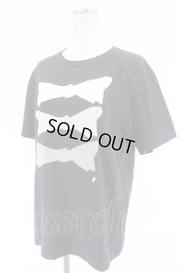 画像3: COMME des GARCONS / ドットリボンプリントＴシャツ L 黒Ｘ白 I-26-07-29-004-to-SA-ZH (3)