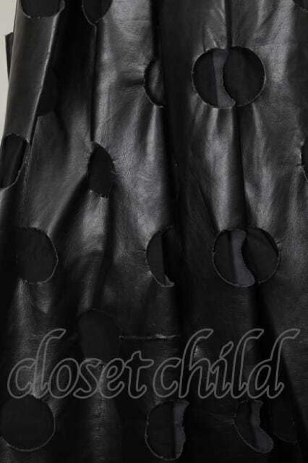 画像3: COMME des GARCONS / フェイクレザードットスカート M 黒 I-26-07-29-035-sk-SA-ZI (3)