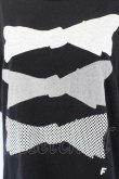 画像4: COMME des GARCONS / ドットリボンプリントＴシャツ L 黒Ｘ白 I-26-07-29-004-to-SA-ZI (4)