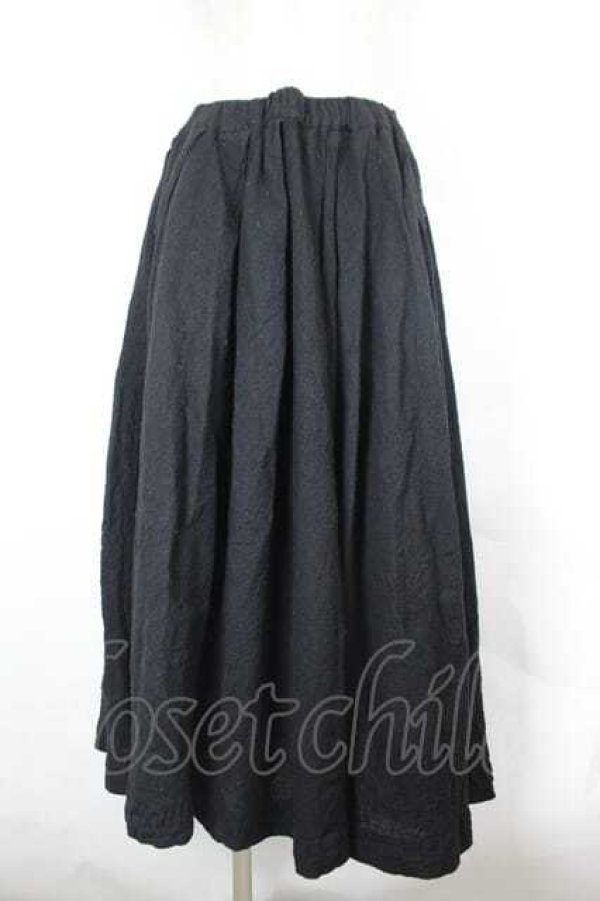 画像1: COMME des GARCONS / 無地スカート M 黒 I-26-07-29-036-sk-SA-ZI (1)