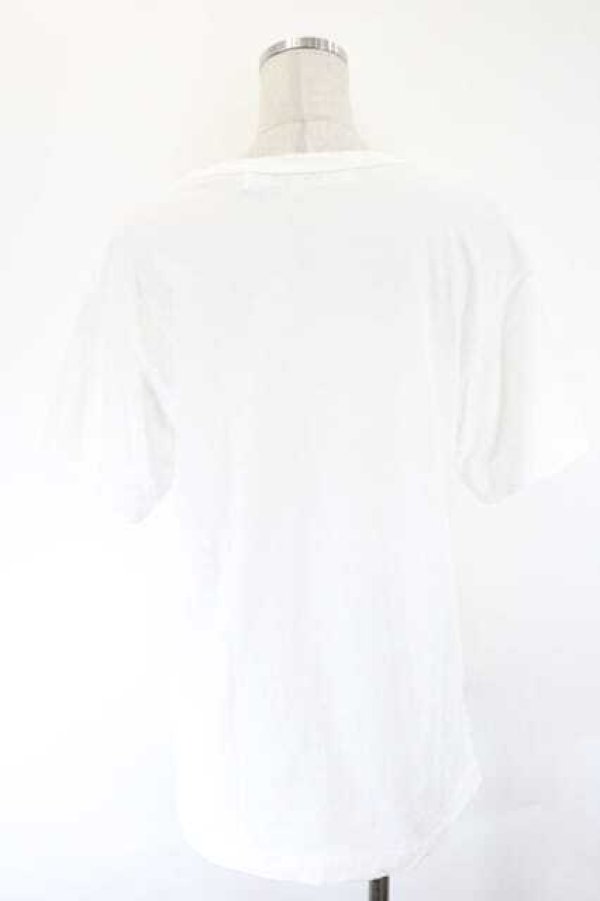 画像2: COMME des GARCONS / ブラックハートスタッズハーフスリーブＴシャツ M 白Ｘ黒 I-26-07-29-005-to-SA-ZI (2)