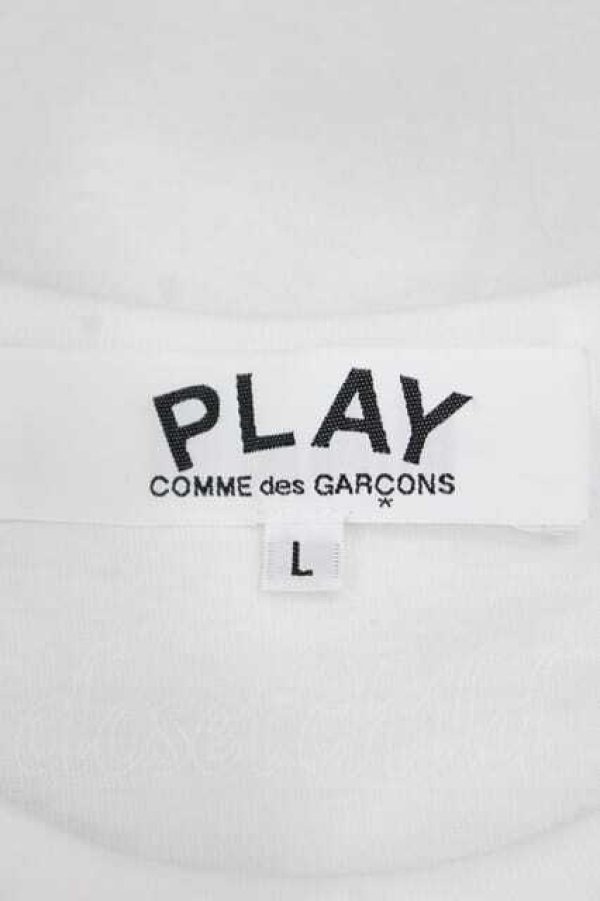 画像5: COMME des GARCONS / プリンテッドカモハートＴシャツ L 白ＸカーキＸ赤 I-26-07-29-006-to-SA-ZI (5)