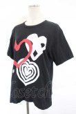画像3: COMME des GARCONS / ハートモチーフプリントＴシャツ L 黒Ｘ赤Ｘ白 I-26-07-29-008-to-SA-ZI (3)