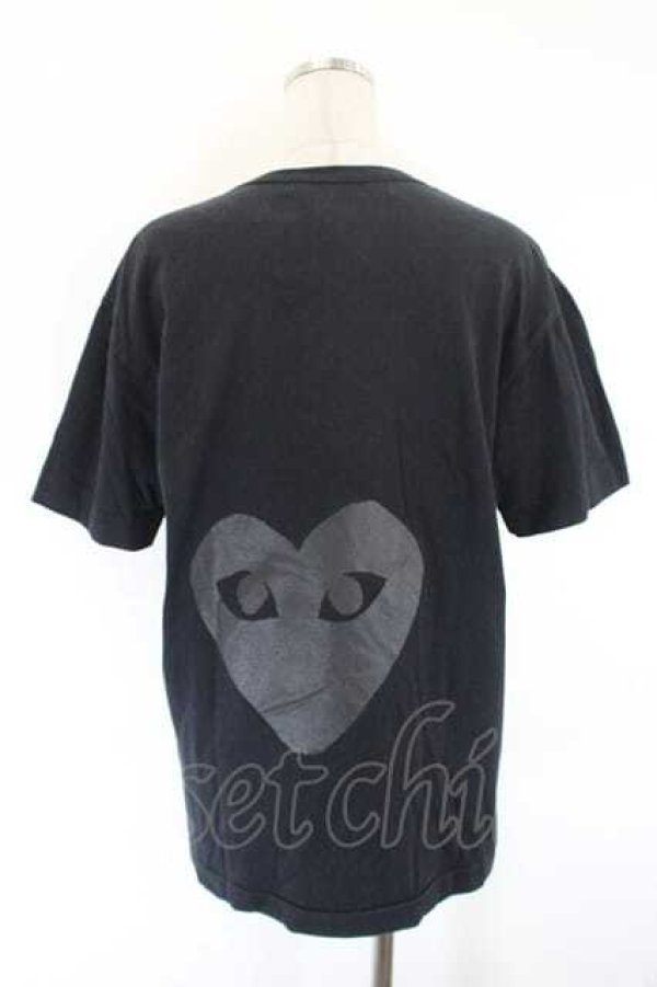 画像2: COMME des GARCONS / ロゴハートＴシャツ L 黒 I-26-07-29-010-ts-SA-ZI (2)