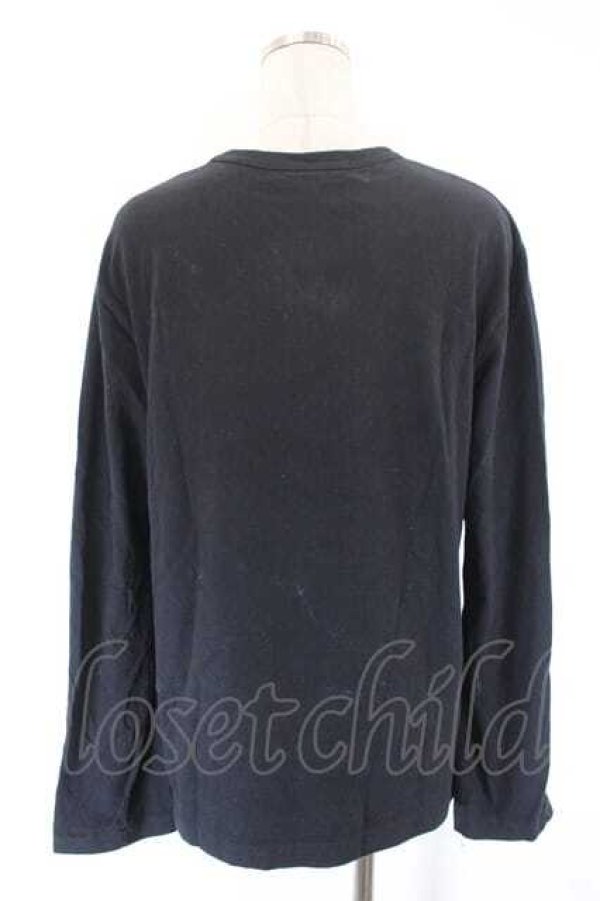 画像2: COMME des GARCONS / 地図柄長袖カットソー L 黒ＸグレーＸ青 I-26-07-29-002-to-SA-ZI (2)
