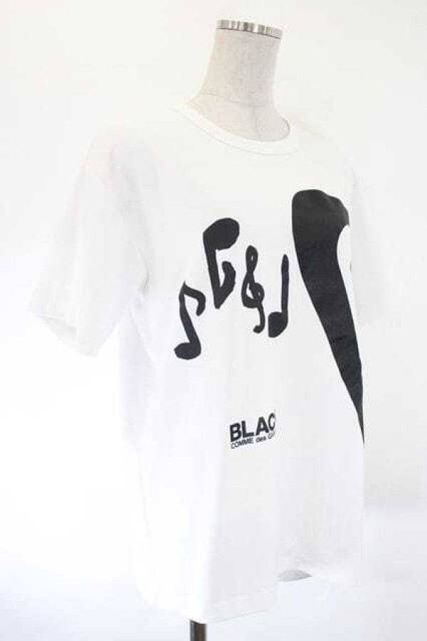 画像4: COMME des GARCONS / ＮＩＫＥコラボＴシャツ  白Ｘ黒 I-26-07-29-014-to-SA-ZI (4)