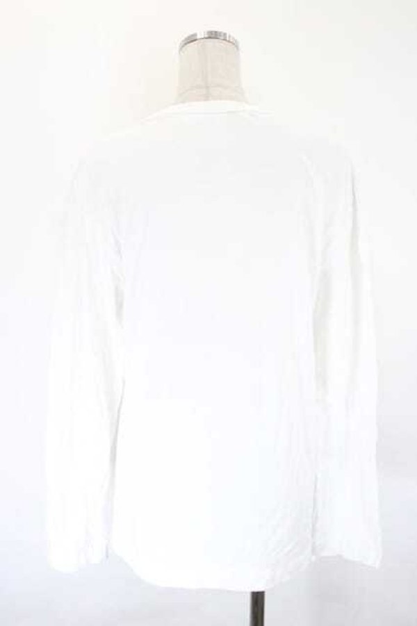 画像2: COMME des GARCONS / ハートワッペン長袖カットソー  白Ｘ黒Ｘ赤Ｘ緑 I-26-07-29-017-to-SA-ZI (2)