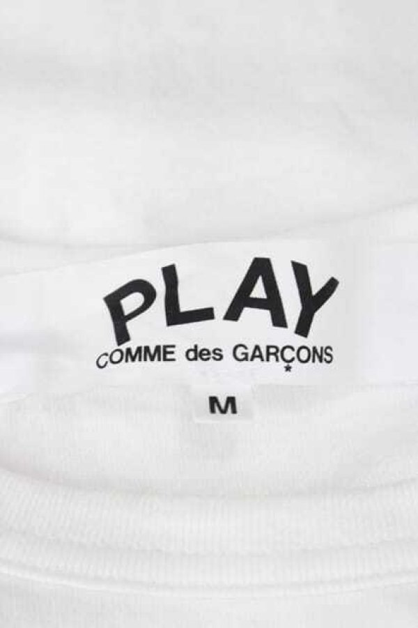 画像6: COMME des GARCONS / ハートワッペン長袖カットソー  白Ｘ黒Ｘ赤Ｘ緑 I-26-07-29-017-to-SA-ZI (6)