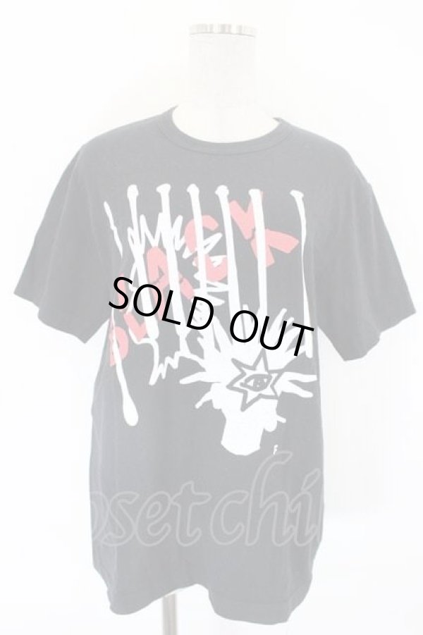 画像1: COMME des GARCONS / プリント半袖Ｔシャツ L 黒Ｘ白Ｘ赤 I-26-07-29-018-to-SA-ZH (1)
