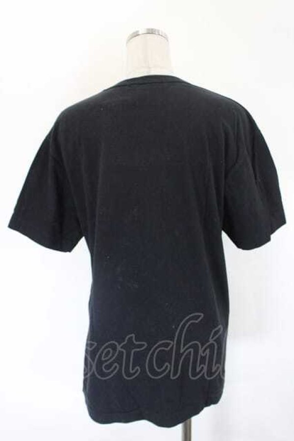 画像2: COMME des GARCONS / プリント半袖Ｔシャツ L 黒Ｘ白Ｘ赤 I-26-07-29-018-to-SA-ZI (2)