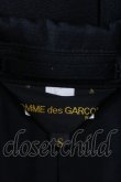 画像4: COMME des GARCONS / 袖格子ロングコート S 黒 I-26-10-31-003-co-SA-ZI (4)