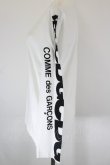 画像2: COMME des GARCONS / ロゴプリントカットソー S 白Ｘ黒 I-26-10-31-001-to-SA-ZI (2)