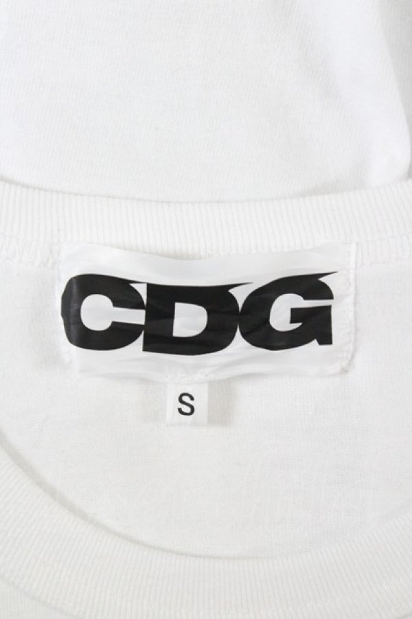 画像5: COMME des GARCONS / ロゴプリントカットソー S 白Ｘ黒 I-26-10-31-001-to-SA-ZI (5)