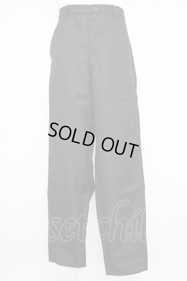 画像1: COMME des GARCONS / ウールスラックス M 黒 T-24-06-07-010-pa-IN-ZH (1)