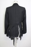画像2: COMME des GARCONS / フラワーモチーフジャケット XS 黒 T-24-09-25-006-jc-OD-ZH (2)