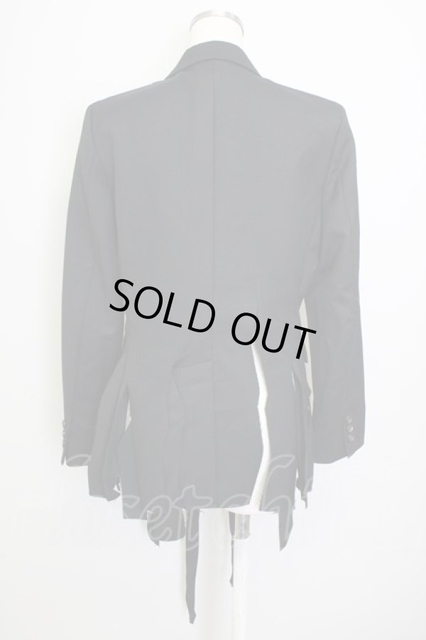 画像2: COMME des GARCONS / フラワーモチーフジャケット XS 黒 T-24-09-25-006-jc-OD-ZH (2)