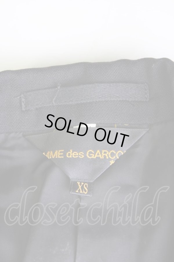 画像6: COMME des GARCONS / フラワーモチーフジャケット XS 黒 T-24-09-25-006-jc-OD-ZH (6)