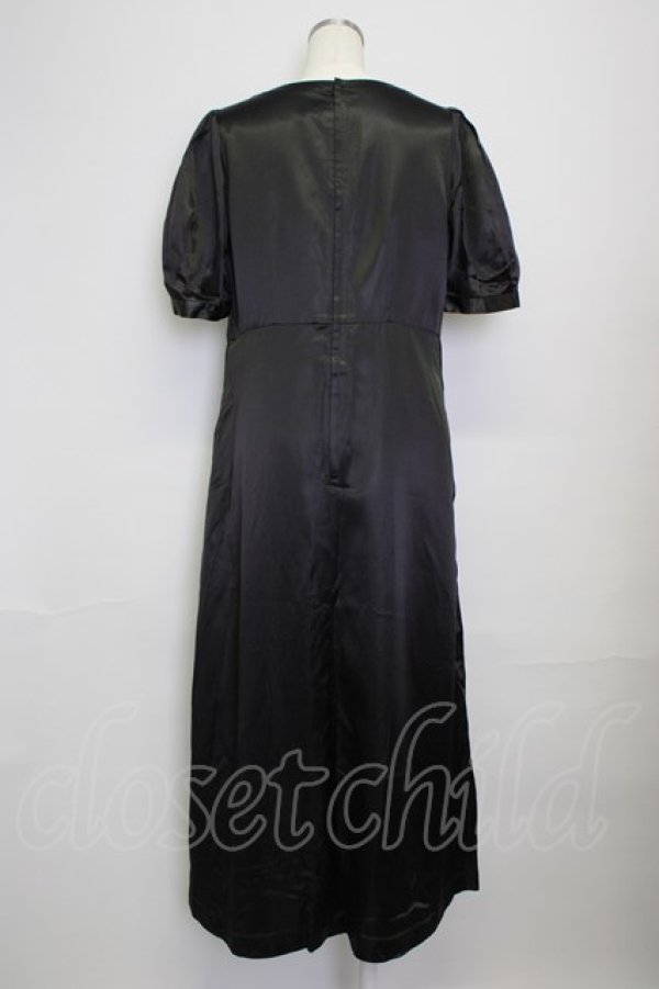 COMME des GARCONS / サテンワンピース M 黒 T-24-09-25-007-op