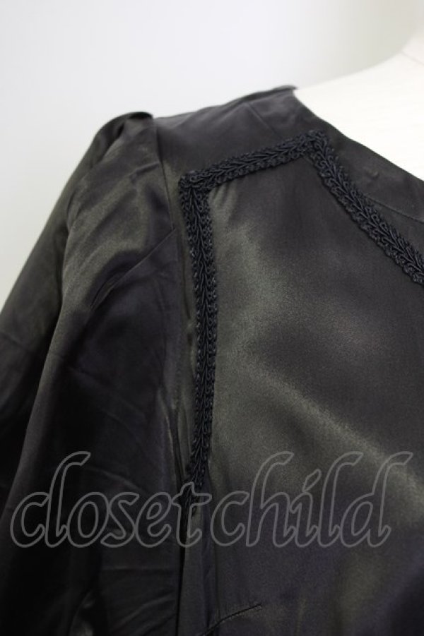 画像3: COMME des GARCONS / サテンワンピース M 黒 T-24-09-25-007-op-IN-ZH (3)