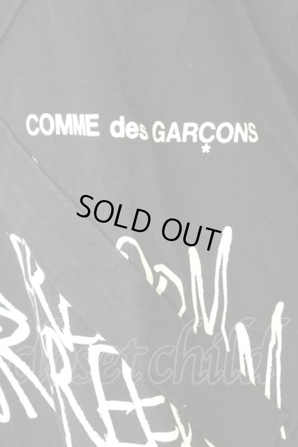 画像3: COMME des GARCONS / クロスデザイン半袖カットソー S ブラック T-26-05-17-020-ts-OD-ZH (3)