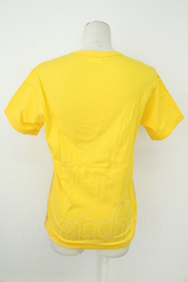 画像2: COMME des GARCONS / スパンコールＴシャツ S 黄色 T-26-05-17-003-ts-OD-ZT (2)