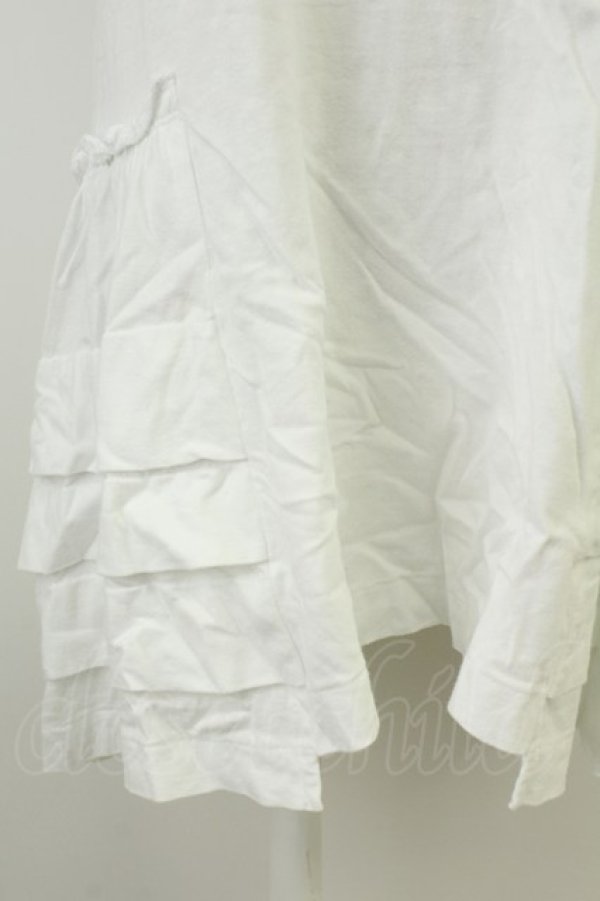 画像3: COMME des GARCONS / ティアードカットソー M 白 T-26-05-17-001-to-OD-ZT (3)