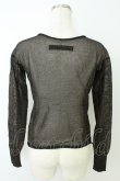 画像2: COMME des GARCONS / ラメ織りカカーディガン  黒 T-26-05-17-008-to-OD-ZT (2)