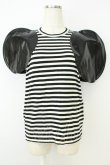 画像1: COMME des GARCONS / ボーダーカットソー S 黒 T-26-05-17-009-to-OD-ZT (1)