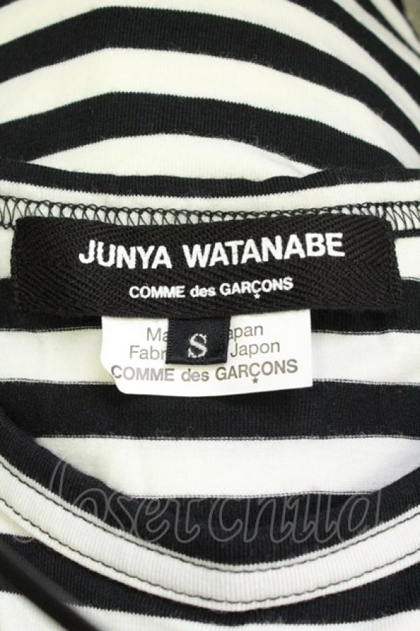 画像4: COMME des GARCONS / ボーダーカットソー S 黒 T-26-05-17-009-to-OD-ZT (4)