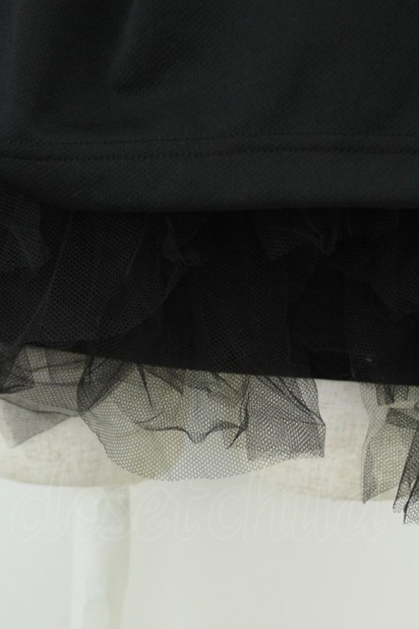 画像4: COMME des GARCONS / チュールカットソー S 黒 T-26-05-17-010-to-OD-ZT (4)