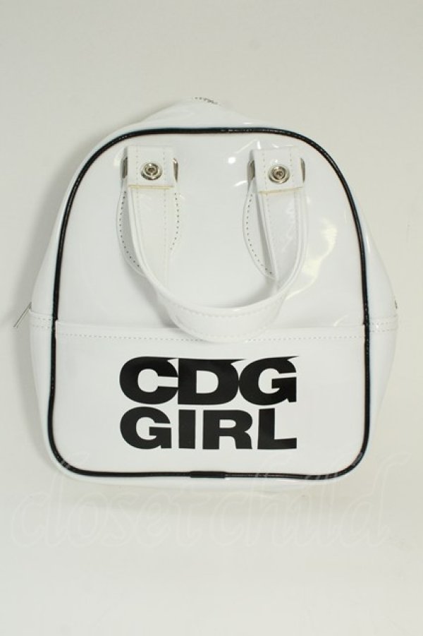 画像1: COMME des GARCONS / エナメルミニバッグ  白 T-26-05-17-019-ba-IN-ZT (1)