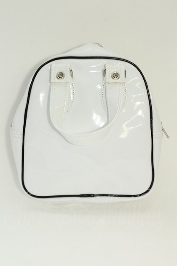 画像2: COMME des GARCONS / エナメルミニバッグ  白 T-26-05-17-019-ba-IN-ZT (2)