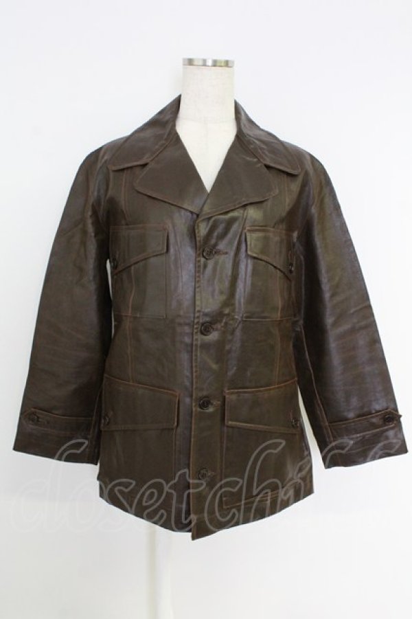 画像1: COMME des GARCONS / ポリジャケット  茶 T-26-09-04-006-jc-OD-ZT (1)