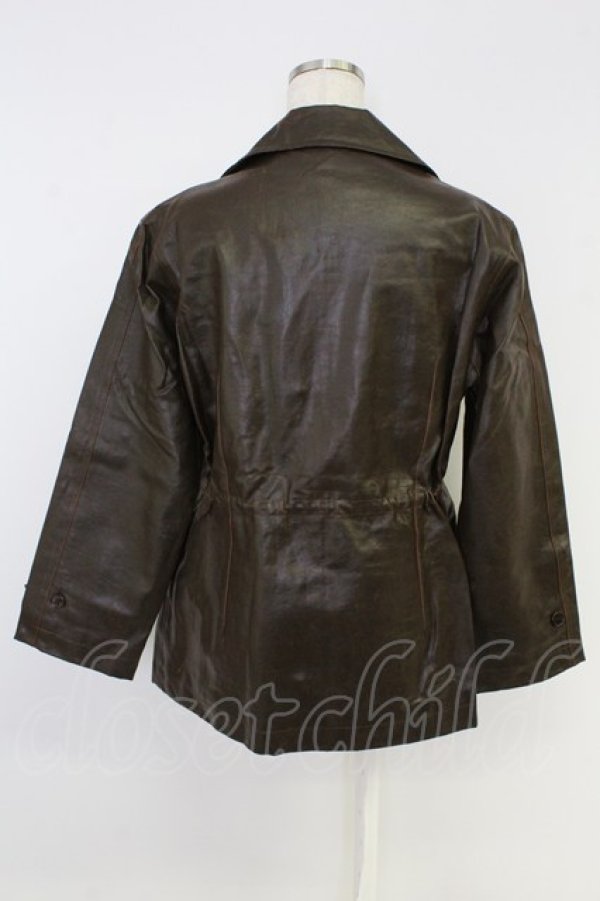 画像2: COMME des GARCONS / ポリジャケット  茶 T-26-09-04-006-jc-OD-ZT (2)